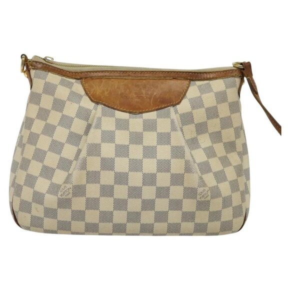 LOUIS VUITTON Damier Azur Siracusa PM Shoulder Bag N41113 LV Auth 119000 - Picture 2 of 16